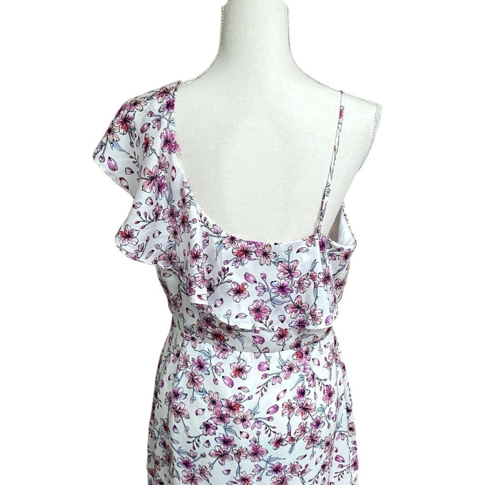 Cupcakes & Cashmere Delphia Floral One Shoulder Midi Dress NWT 10 - Picture 12 of 16